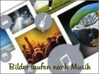 Bilder laufen nach Musik